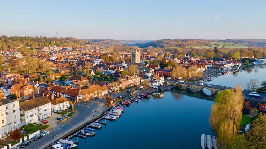 Aerial View Henley-on-Thames, Oxfordshire