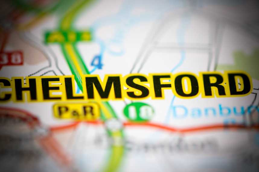 Chelmsford UK Map