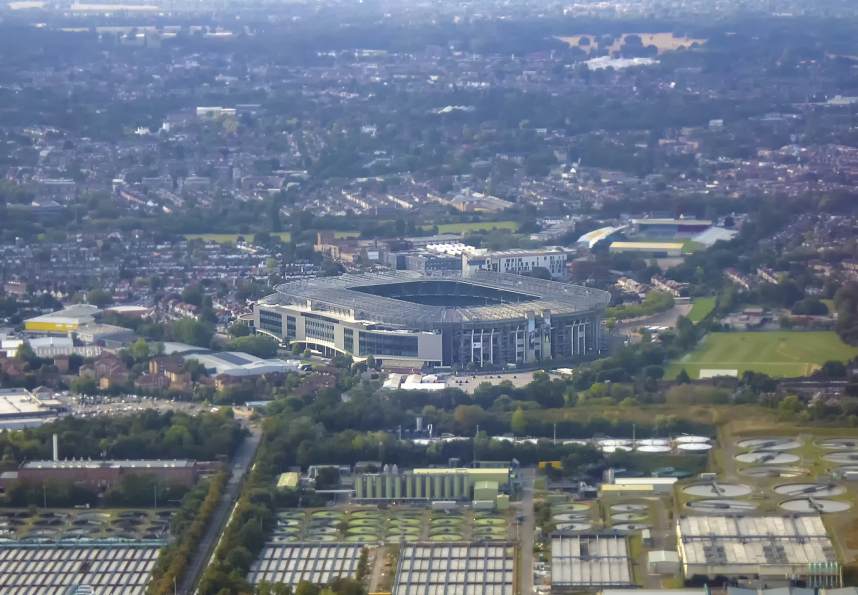 Aerial view of Twickenham 