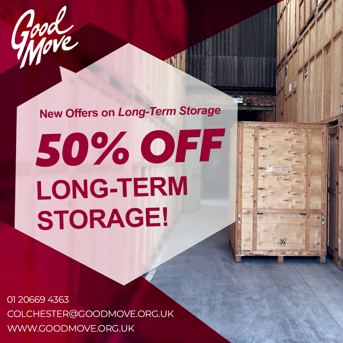 Long-Term Storage Offers: 50% off, First Month FREE & Complimentary Collection