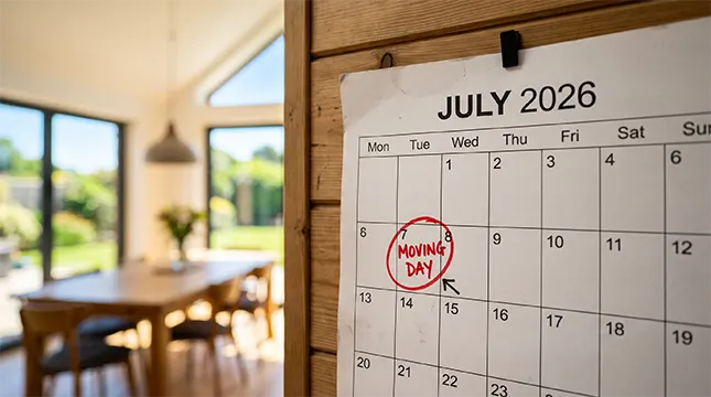 Timing Your Move Around Completion Day